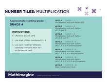Load image into Gallery viewer, Multiplication - Number Tiles
